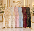 Floral Scroll Embellished Abaya